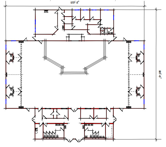 Church Floor Plan 302-11480
