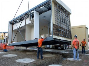 modular building delivery