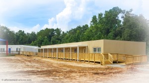 Side stackable classrooms