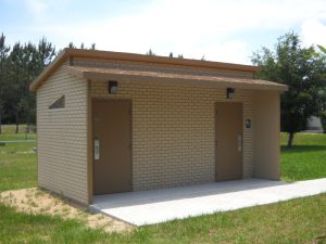 Concrete restroom